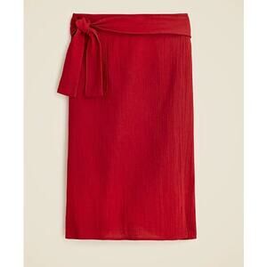 J Crew Airy Gauze Side Tie Cotton Sarong US  Women's L New